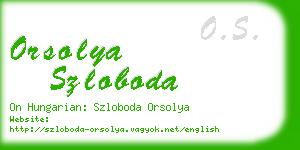 orsolya szloboda business card